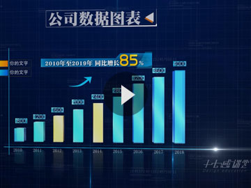 企業(yè)科技三維數(shù)據(jù)柱狀圖視頻展示作品